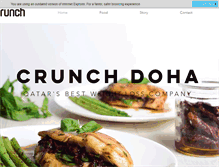 Tablet Screenshot of crunchdoha.com